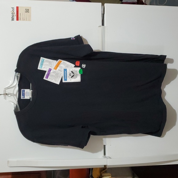 Champion Short Sleeve Black Men's T-Shirt Size L/G - Picture 2 of 10